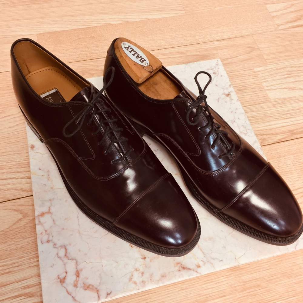 Brown OPTIMA CUSHION Sys Cap Toe Oxford Shoes